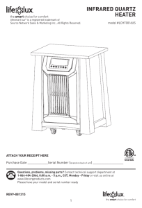 infrared quartz heater