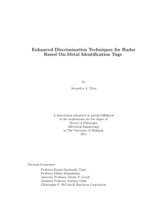 Enhanced Discrimination Techniques for Radar Based On