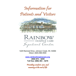 Inpatient Center Patient and Visitor Guide