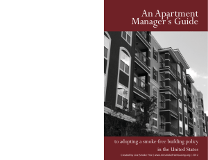 An Apartment Manager`s Guide to Adopting a Smoke