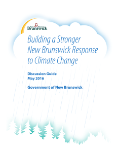 Building a Stronger New Brunswick Response to Climate Change