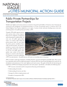 Public-Private Partnerships for Transportation Projects