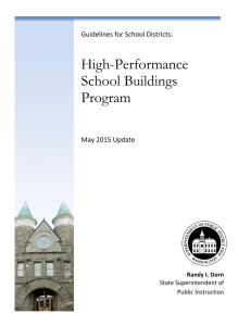2015 High-Performance Guidelines for School District Buildings