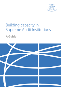 Building capacity in Supreme Audit Institutions: a guide