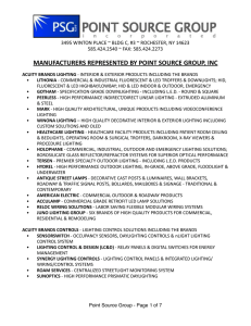 manufacturers represented by point source group, inc