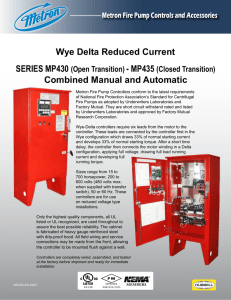 Wye Delta Reduced Current Combined Manual and Automatic