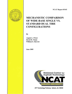 mechanistic comparison of wide-base single vs
