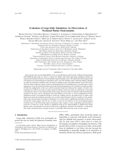 Evaluation of Large-Eddy Simulations via Observations of Nocturnal