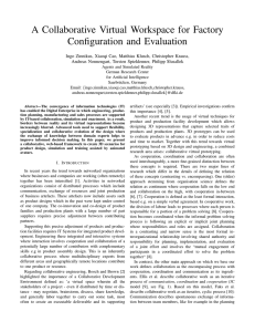 A Collaborative Virtual Workspace for Factory Configuration