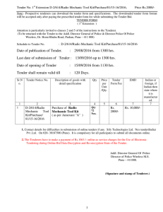 View Tender Document