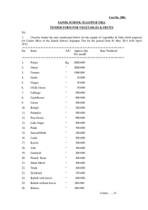 SAINIK SCHOOL SUJANPUR TIRA TENDER FORM FOR