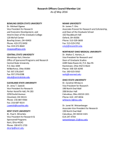 Membership List - Ohio Board of Regents