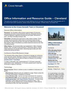 Office Information and Resource Guide – Cleveland