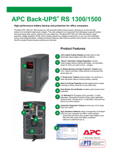APC Back-UPS RS 1300/1500