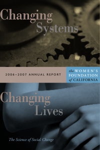 Changing Systems, Changing Lives