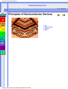 Principles of Semiconductor Devices - Engenharia Eletrica