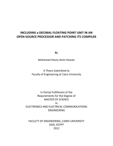 4.4 The Decimal Floating Point Unit