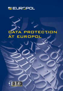 DAtA PROtECtiON At EUROPOl