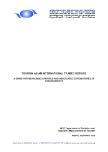 tourism as an international traded service