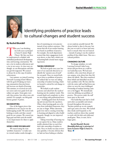 Identifying problems of practice leads to cultural