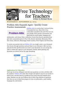Problem Attic Expands Again - Quickly Create Practice Assessments