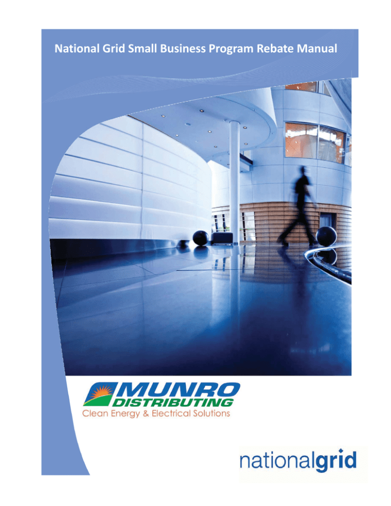 National Grid Small Business Program Rebate Manual