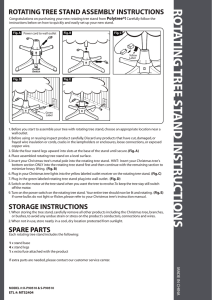 rotating tree stand assembly instructions