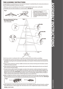 TREE ASSEMBLY INSTRUCTIONS A S