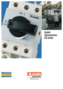 Switch disconnectors GS series