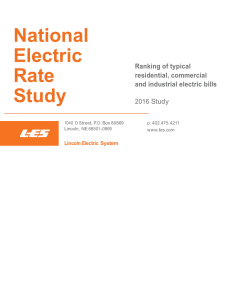 National electric rate survey