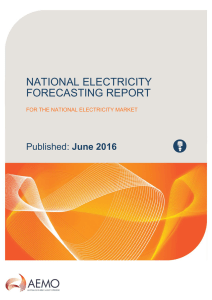 national electricity forecasting report