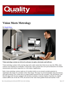 Vision Meets Metrology - Q