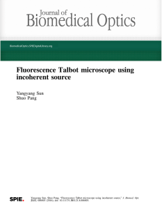 Fluorescence Talbot microscope using incoherent source