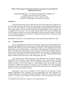 Study of Video Image Fire Detection Systems for Protection