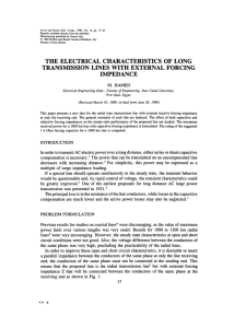 The Electrical Characteristics Of Long Transmission Lines With
