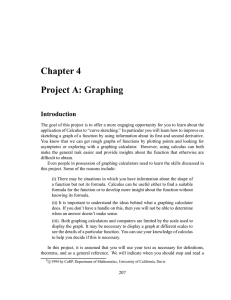 Chapter 4 Project A: Graphing