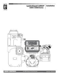 LCRII Install E3657-E3658 Series