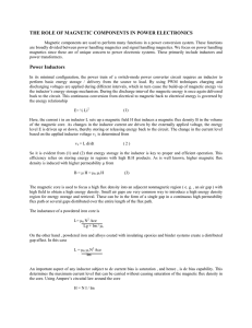 the role of magnetic components in power electronics