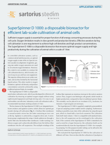 SuperSpinner D 1000: a disposable bioreactor for efficient