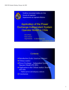 Application of the Power Exchange