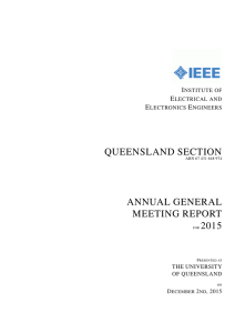 queensland section annual general meeting report