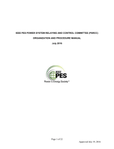 Page 1 of 22 Approved July 19, 2016 IEEE PES POWER SYSTEM