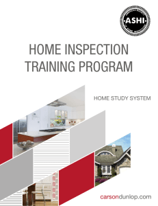 home inspection training program
