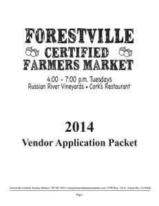 certified farmers market - Forestville Farmers Market
