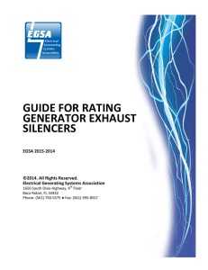 guide for rating generator exhaust silencers