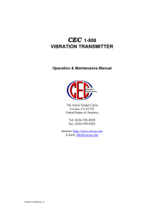1-808 Operations Manual - CEC Vibration Products