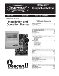 Installation and Operation Manual - Heatcraft Worldwide Refrigeration