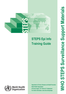 STEPS Epi Info training guide