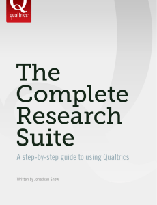 A step-by-step guide to using Qualtrics