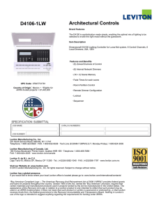 Leviton D4106-1LW datasheet